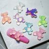 10Pcs Nail Decorations Vibrant Color Creative Shape Stunning Visual Effect Non-Fading Luminous 3D Bear Manicure Ornaments for Nail Salon