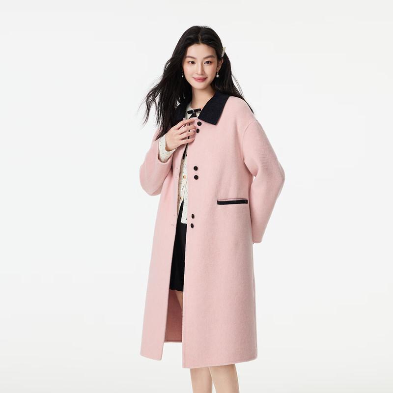 FivePlus Women's Wool Blend Lapel Coat
