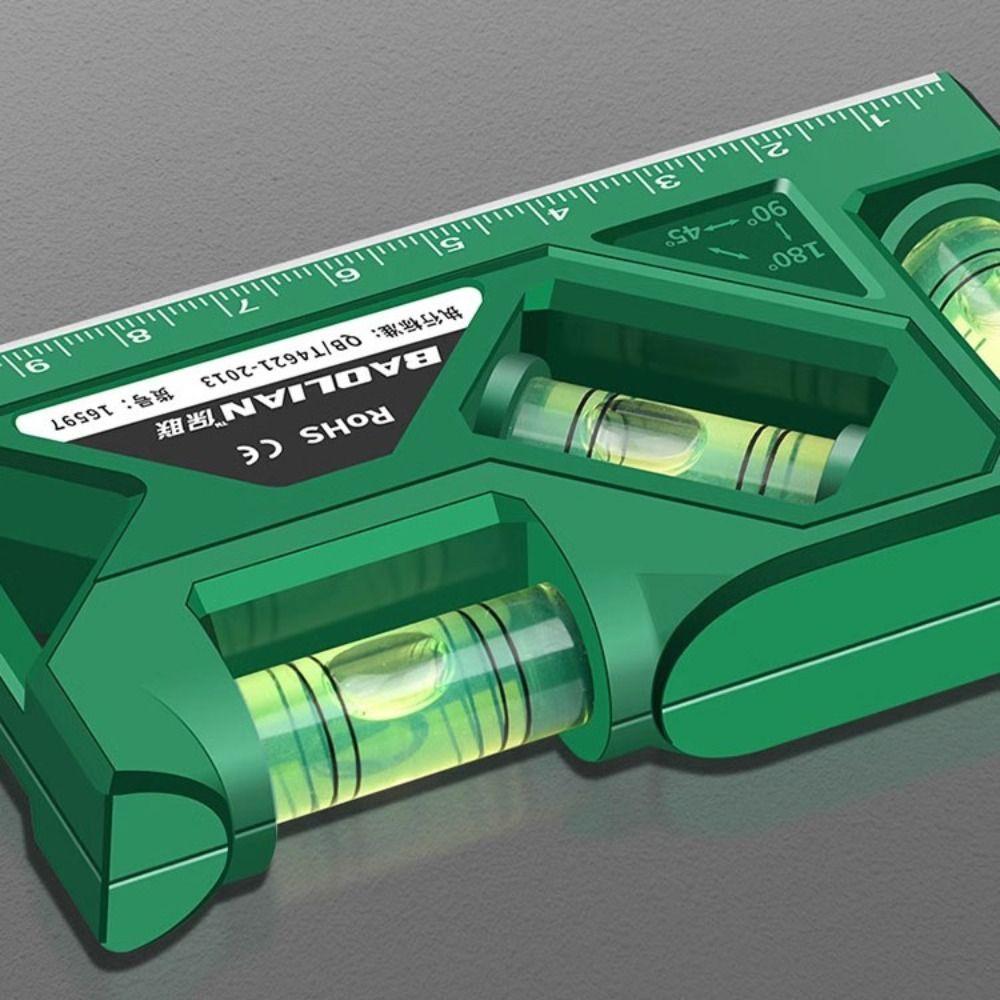 Horizontal & Vertical Measure Mini Protractor Pocket Woodworking Level Gauge Magnetic Level Gauge