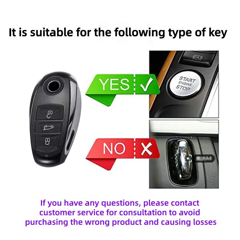 Tpu Car Remote Key Case Cover Protect Shell Fob For Vw Volkswagen Touareg 2013- Keychain Accessories