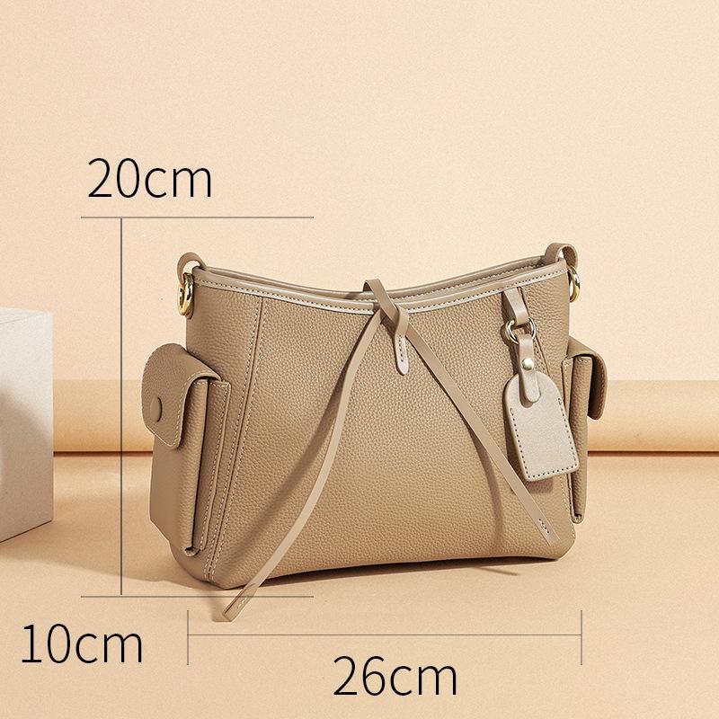 Erstklassige Ledertasche Modische Umhängetasche mit großem Fassungsvermögen Pendeltasche Crossbody-Tasche