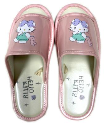 Sandales Hello Kitty Semelle épaisse Coussin Personnage mignon HELLO KITTY Chaussures d'intérieur et d'extérieur Légères Douces Élégantes Perle Métallique Rose M Femme