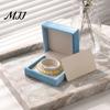 Blue Flannel Jewelry Box for Women Sky Velvet Box, Flip Top Case with Soft Lining Bracelet Packaging Lining, Portable Protective Container And Bangle