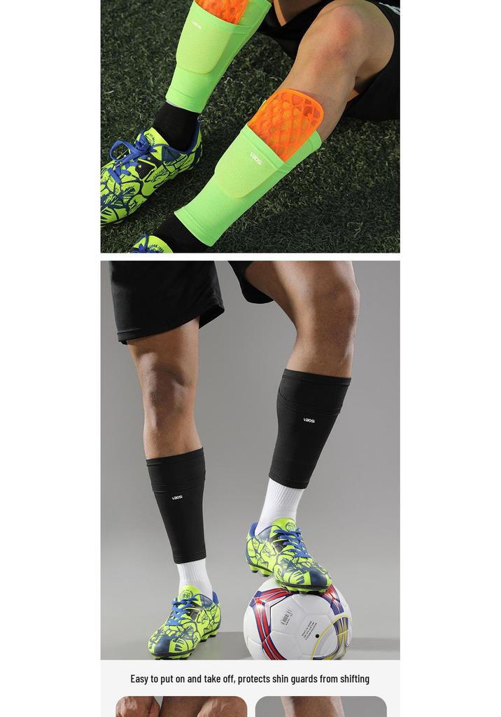 VBOSI Non-Slip Breathable Football Shin Guard Socks for Outdoor Sports