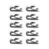 All Black 17MM Universal Race Fairing Fasteners Quick Release D-RING 1/4 Turn Motorcycle Racing Bolts Screws For Yamaha For BMW