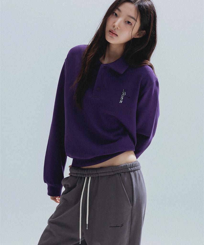 ANNEHEARTS Wide String 2Ways Sweatpants_Charcoal