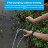K8187 Portable Water Purifier Pump Camping Hand Pump Water Filter Outdoor Water Purifier  Green