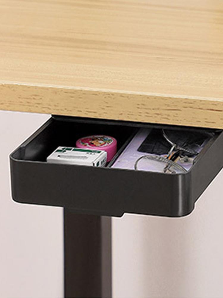 Under The Desk Drawer Type Storage Box Desktop Hidden Hanging Holder Stationery Organizer Office Desk Student Invisible