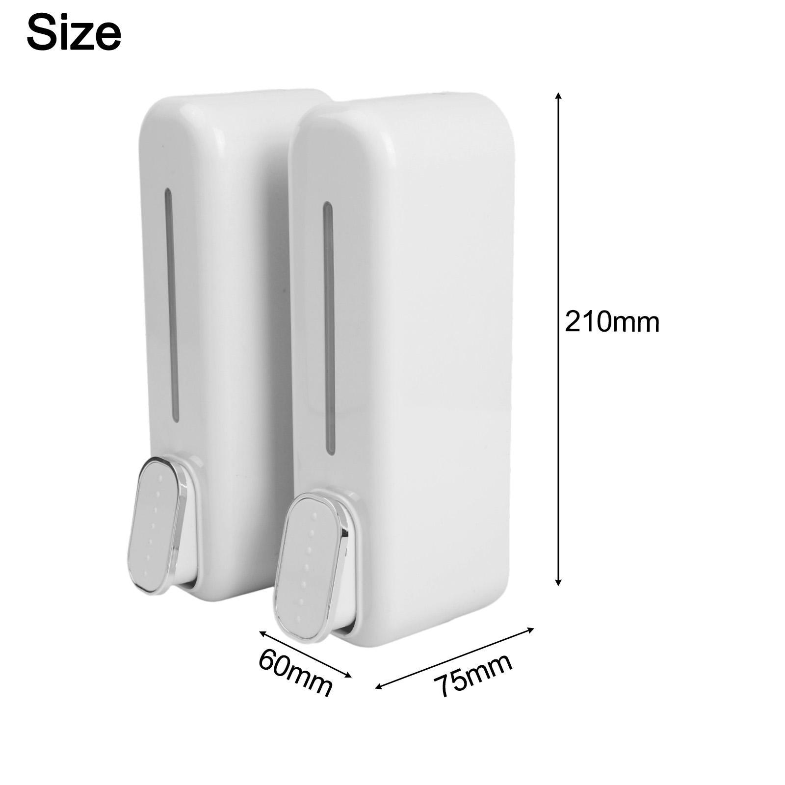 Wall Mounted Dispenser Soap Dispenser Anti-slip Button белый