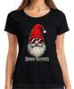 Skibidi Rizzmas Santa Claus Sunglasses Hipster Hat Beard Unisexs TShirt