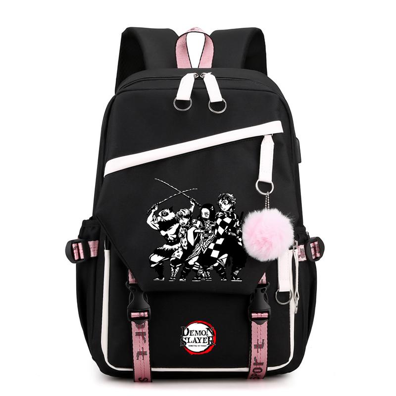 Anime Demon Slayer Backpack Teen Girl Boy Back To School Backpack Children School Bag Women Rucksack Travel Cartoon Bag Mochilas