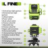 LFINE4D 16-Line 3D12-Line Green Light Laser Level Projector