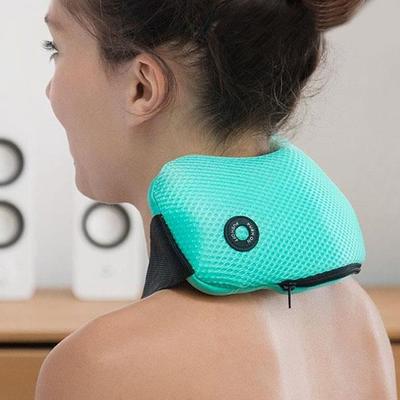 Massageador Corporal Vibratório - SHOP-STORY - Almofada de Massagem - 2 Velocidades - Alça Ajustável - Uso Simples