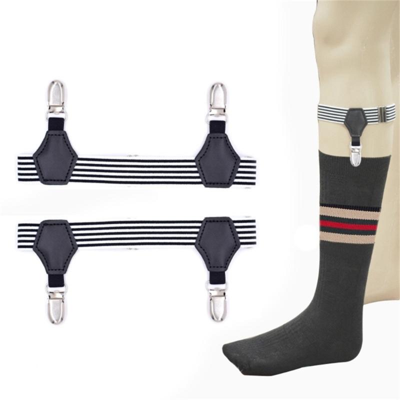 Mannen Vrouwen Sok Kousbanden Bandjes voor Werk, Feestelijke, Casual Shirt Jurk Houder Nabij Kousband Clip Accessoires