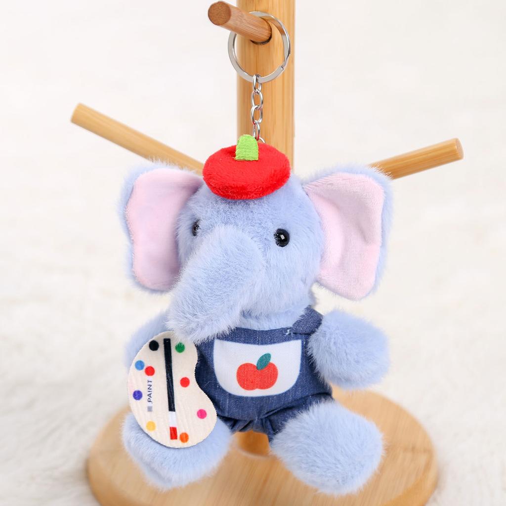 Vitality Baby Elephant Doll Pendant Plush Toy Elephant Doll Keychain Gift Girl Bag Pendant Rag Doll