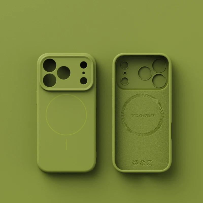 

Luxury Magnetic Phone Case For iPhone 17 16 15 14 13 12 Pro Max 16 Plus 17Pro Air For Magsafe Liquid Silicone Shockproof Cover iPhone 15 Pro Max