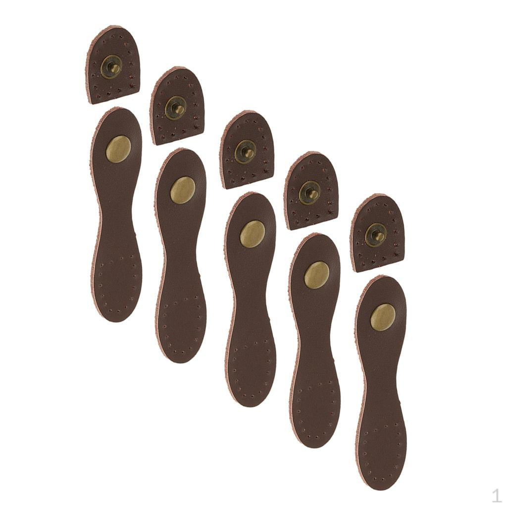 5 Zestawów Klamer Zatrzaskowych Zapięcie do Tworzenia Torebek Guziki do Szycia Torebka Rzemiosło Skórzane