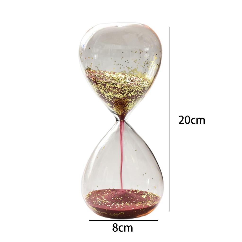 Třpytivý písečný přesýpací hodiny Dekorativní stolní dekorace Časovač do obývacího pokoje Dárek k narozeninám Rodina Dětský pokoj