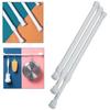 Extendable Curtain Pole for Bathroom Spring Loaded and Tool Installation