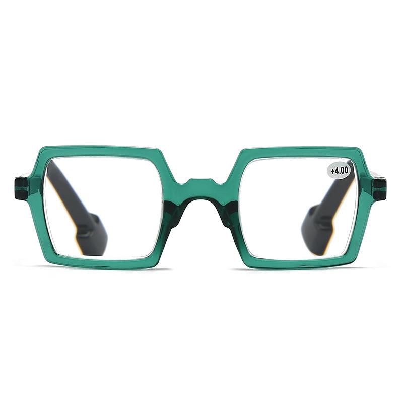 Square Computer Reading Glasses Frame Fashion Europe&America Anti-Blue Light Presbyopia Eyeglasses 0+1.0+1.5+2.0+2.5...+4.0