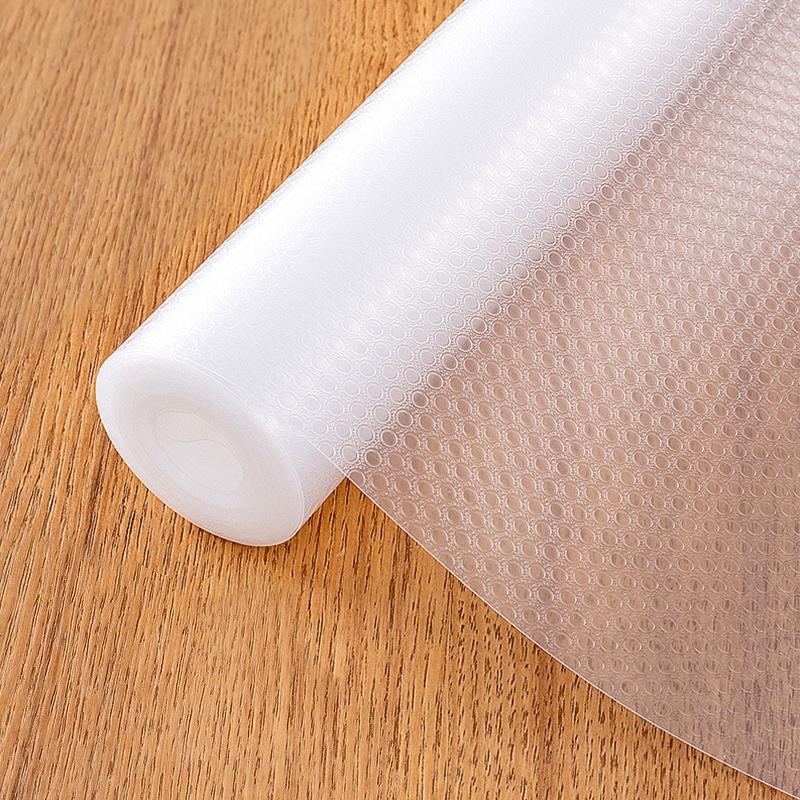 1Roll Drawer Pad Wardrobe PEVA Cabinets Anti Slip Convenient Trimmable Inside the Refrigerator Oil Resistant Flexible