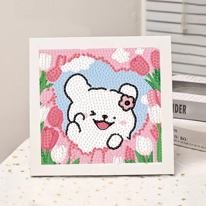 High-End Diamond Painting Diy Van Gogh Starry Sky Cat Creative Handmade Toy Table Decoration Diamond Painting With Frame
