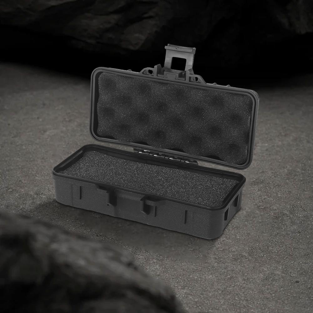 Portable Storage Box with Sponge Sealed Shock Absorption Box Waterproof Safety Protective Tool Case for Instrument Gear