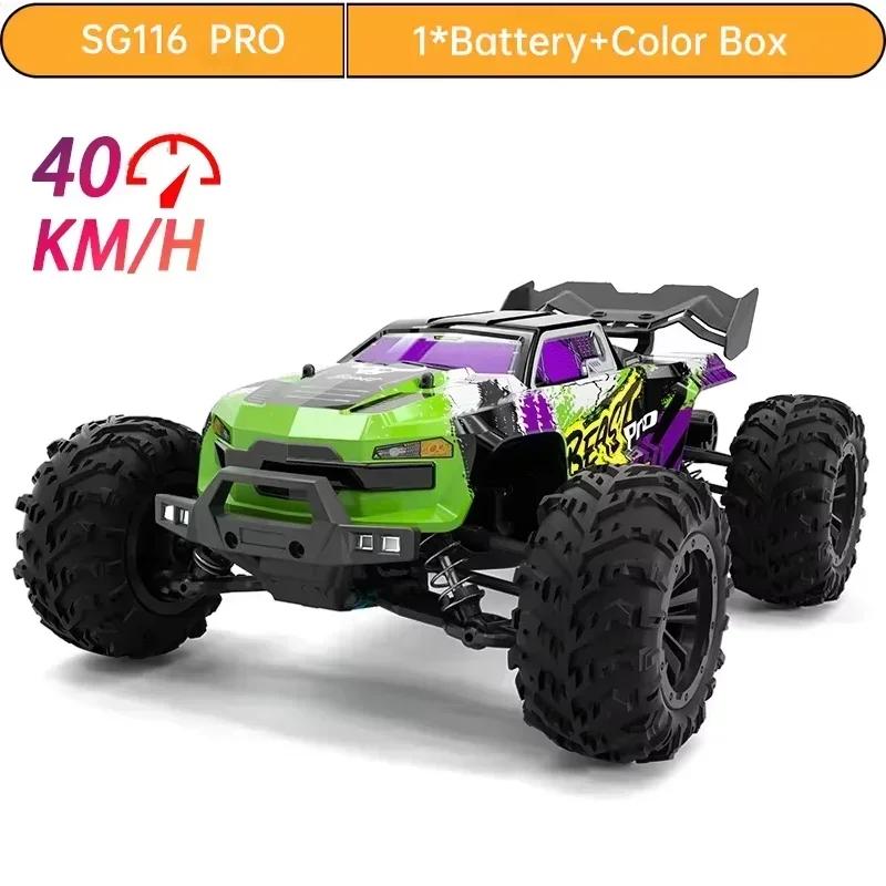 Professional 1:16 High Speed 80KM/H 4-wheel Drive MAX/PRO Brushless Remote Control Car Off-Road Drift RC Racing Vehicle for Kids Adults Outdoor Toys