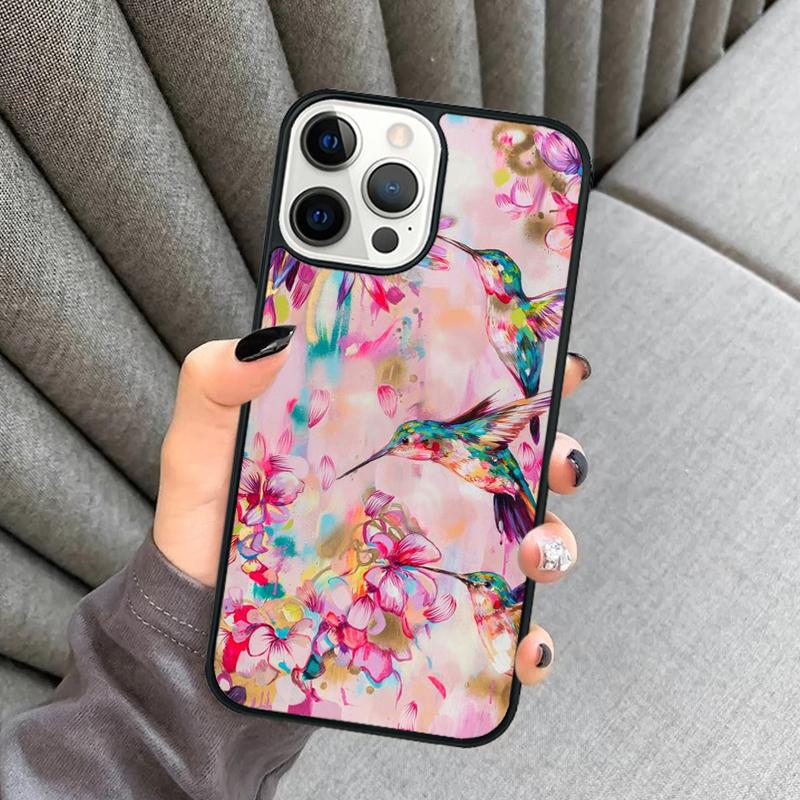 Hummingbird Phone Case For iPhone 17 Air 16 16e 15 13 14 Pro Max 11 12 Plus 2022 MAX Shell Cover coque