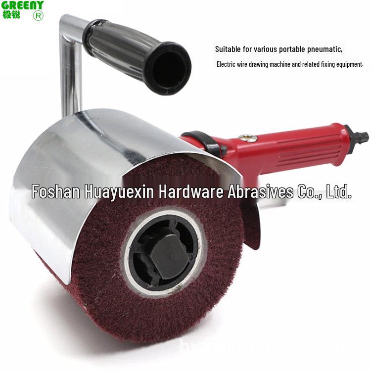 Stainless Steel Brushed Wheel with Sandpaper 120x100x19mm – Easy-to-Use Polishing Wheel