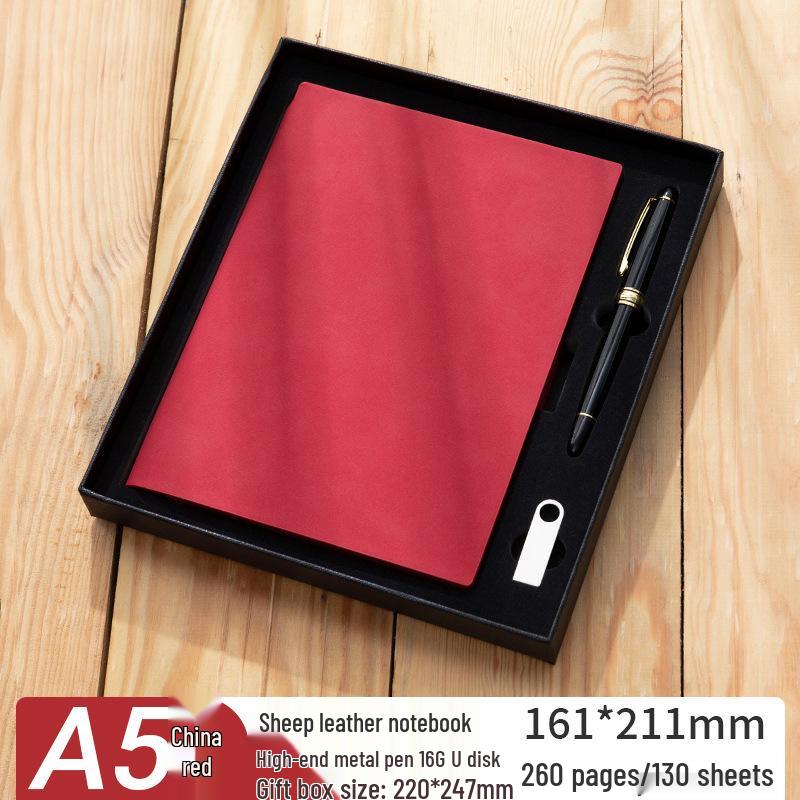 Thickened Sheepskin Business Notebook