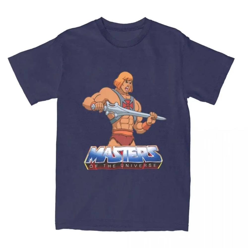 Męska Damska Koszulka z Logo He Man Masters Of The Universe Odzież He-man Kreskówka T-shirt Odzież Graficzny Nadruk