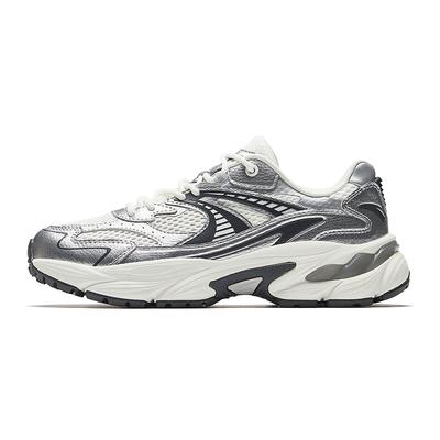 AT802 Trendy Retro Breathable Lightweight Low-Top Casual Shoes Women Sneaker Silver White 922528802-5