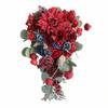 Flower Arrangement Layered Cascading Teardrop Bridal Bouquet Lens-Ready for