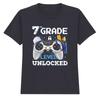 T-shirt pour enfants 7ème niveau débloqué École de jeu Garçons Filles T-shirt étape importante