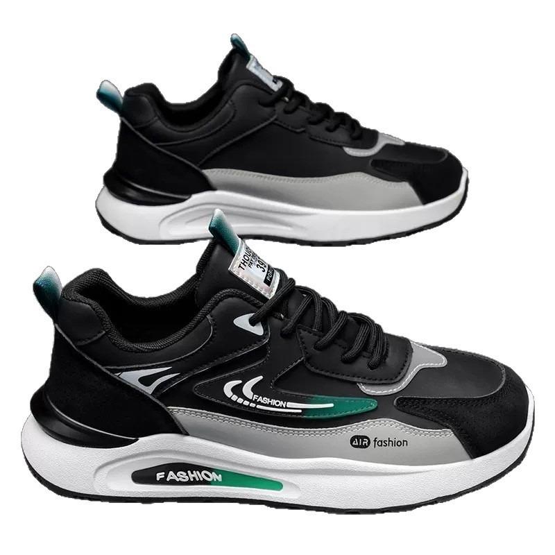 Herrenschuhe Herbst Leder Wasserdicht Sportlich Vielseitig Freizeit Papa Weichsohle Rutschfest Laufen.