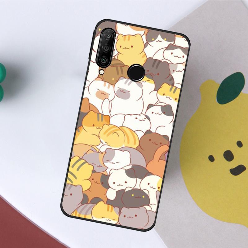 Neko Atsume For Huawei Nova 10 9 SE 11 Pro Y60 Y70 Y90 Y61 Y91 Y72 Y73 12i 11i 8i P20 P40 P30 Lite Case
