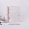 Transparent PVC A5 Planner Cover with Refillable Binder & Zipper Bag