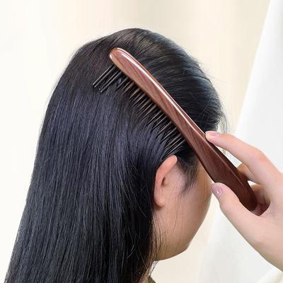 Natural Comb Meridian Massage Anti-static No-snags Wide Tooth Comb For Women Girl Straight Curly Hair'