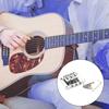 3 String Electric Guitar Bridge with Screws & Wrench Fixed Hardtail Bridge Saddles Guitar Replacement Parts Easy To Use