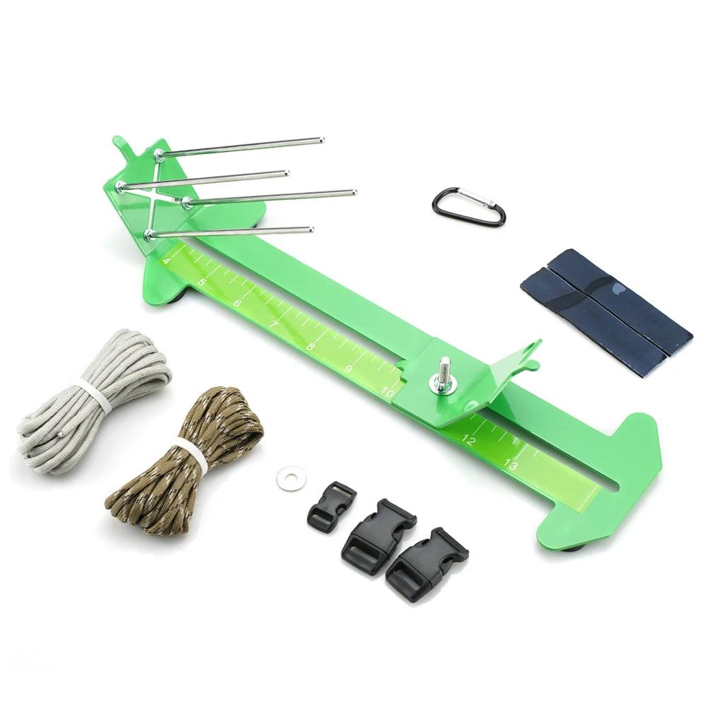 Paracord Bracelet Kit Survival Bracelet Making Jig, Adjustable Length Jig Bracelet Maker for DIY зелёный