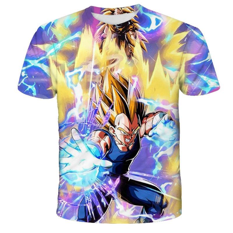 Japanese Anime Dragon Ball Z Printed Super Future Trunks Super Saiyan God Epic T-Shirt Fashion Kids Adults Cosplay Tops Clothing