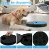 Rotating Round Dog Nail Scratch Board Removable Non-Slip Dog Scratch Board with 6 Snack Compartments Nails Scratchpad Sandpaper