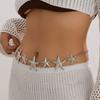 Gold Color Sea Star Waist Chain Minimalist Bohemian Body Chain Fashion Starfish Waist Chain  Women