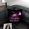Cute Axolotl Pillow Case Natural Linen Organic Fabric Double-Sided Printing Sofa Home Decor Gift Cushion Cover