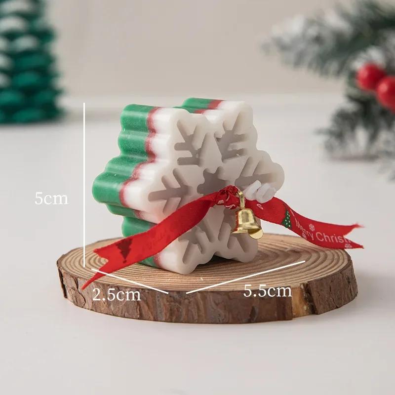 Christmas Snowflake Aromatherapy Candle Accessories Hand-Made Romantic Atmosphere Creative Home Decorations With Gifts Ornaments