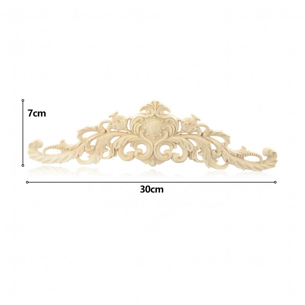 Wooden Carved Applique DIY Decor Furniture Unpainted Mouldings
