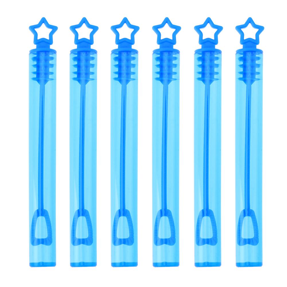 

Bubble Blowing Maker Without Water Soap Bottle Tube Portable Bubbles Maker Plastic Outdoor Games for Birthday Party Decoration синій