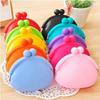 Fast New Silicone Round Coin Purse Wallet Card Rubber Key Phone Design Bag Pouch Monedero De Silicona
