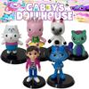 Gabby's Dollhouse Pvc Model Toy Set Adorable Cartoon Figurines For Kids And Collectors Set Of 6
